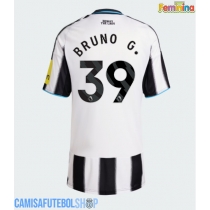 Camisa de time de futebol Newcastle United Bruno Guimaraes #39 Replicas 1º Equipamento Feminina 2025-26 Manga Curta